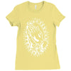 praying hands cross mary rock band baseball jersey Ladies Fitted T-Shirt