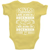 Real Kings Are Born On December 27 Baby Onesie