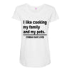 i like cooking Maternity Scoop Neck T-shirt