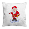 father christmas ringing xmas bells santa Throw Pillow