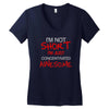 i'm not short awesome Women's V-Neck T-Shirt