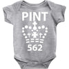 british pint funny Baby Bodysuit