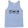 eat sleep snowboard mens black snowboarding t shirt wow Tank Top
