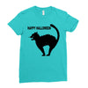 happy halloween Ladies Fitted T-Shirt
