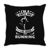 simple man running Throw Pillow