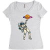 astronaut basketball planet Women's Triblend Scoop T-shirt