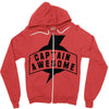 captain awesome Zipper Hoodie