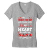 There's This Boy Who Stole My Heart He Calls Me Nana Women's V-Neck T-Shirt