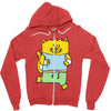 meow is running Zipper Hoodie