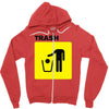 trash Zipper Hoodie