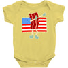 bacon american flag dab Baby Onesie