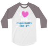 i love july especially the 4th 3/4 Sleeve Shirt