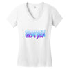 swim like a girl neon Women's V-Neck T-Shirt