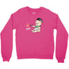 Cute Baby Painter's Dad Love Crewneck Sweatshirt