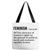 Feminism Noun Tote Bags
