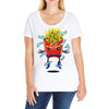 saiyan fries Ladies Curvy T-Shirt