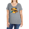 bat man and robin Ladies Curvy T-Shirt