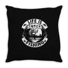 life is better fishing Throw Pillow