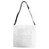 only my cello will save the world Adjustable Strap Totes