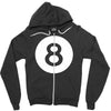 magic 8 ball Zipper Hoodie