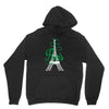 paris script eiffel tower french france Hoodie