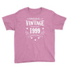 original parts vintage established 1999 perfectly aged Youth Tee