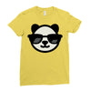 cool panda Ladies Fitted T-Shirt