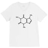 Caffeine Molecule V-Neck Tee