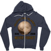 pluto the planet never forget Zipper Hoodie