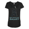 best dad in the galaxy Maternity Scoop Neck T-shirt