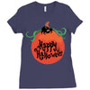 happy halloween Ladies Fitted T-Shirt
