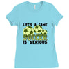 life's a game soccer Ladies Fitted T-Shirt