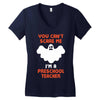 Halloween You Cant Scare Me Im A Preschool Teacher Women's V-Neck T-Shirt