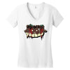zombie doom logo Women's V-Neck T-Shirt