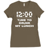 time to drink my lunch Ladies Fitted T-Shirt