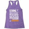 Strong Independent Motivated Aquarius Racerback Tank