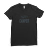 happy camper Ladies Fitted T-Shirt