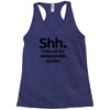 shh my hangover t shirt funny beer college drunk s 3xl Racerback Tank