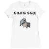 safe sex Ladies Fitted T-Shirt