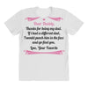 Dear Daddy, Thanks for Being my Dad Baby Boy Letter to Father All Over Women's T-shirt