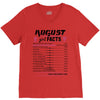 August Girl Facts Virgo V-Neck Tee