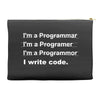 Revolution I Write Code Accessory Pouches