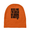 kiss me i'm irish or drunk or whatever t shirt st patricks day funny t Baby Beanies