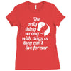 the only thing wrong with dogs Ladies Fitted T-Shirt