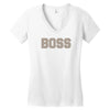 boss funny Women's V-Neck T-Shirt