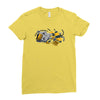 friendly kitty Ladies Fitted T-Shirt