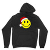 smiley face wears santa hat merry christmas Unisex Hoodie