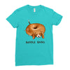 beagle bagel Ladies Fitted T-Shirt