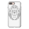 lion face lines iPhone 8 Plus