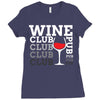 Wine Club pub Ladies Fitted T-Shirt